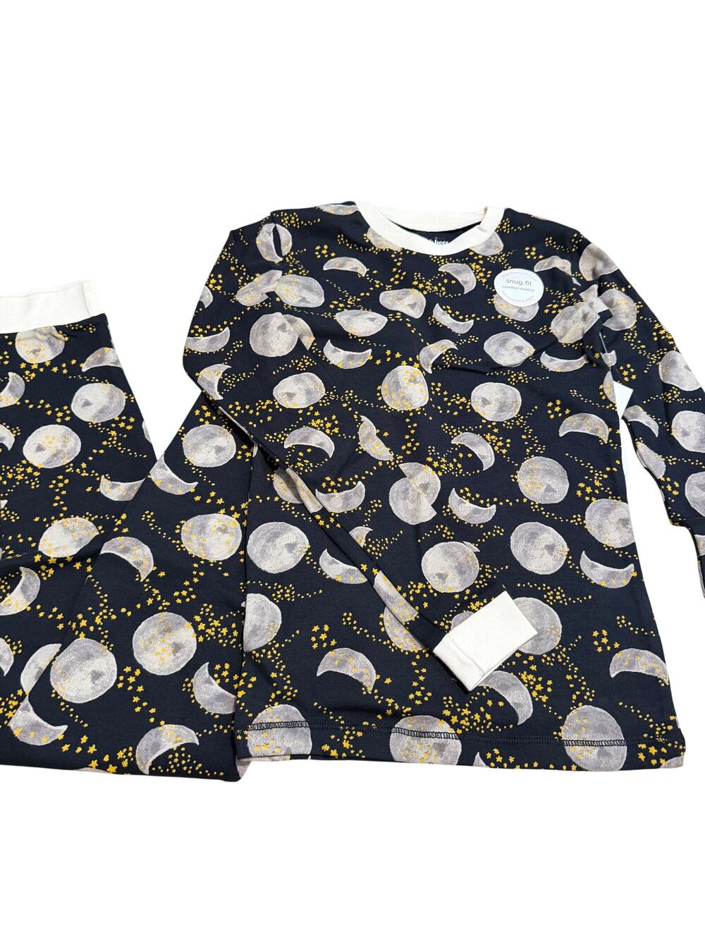 Burt's Bees Boys Black Print Two Piece Pajama Set - Size 8Y - NWT